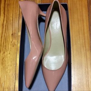 New in box! Ann Taylor pink leather pumps